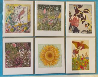 6 Assorted Printmaker Greetings Cards