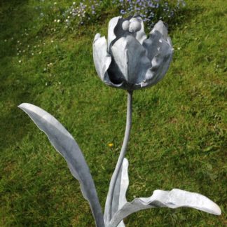 Single Tulip Garden Sculpture