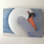 Relief Wood Carving 'Mute Swan'