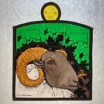 ‘Aries - the Ram’ Stained Glass