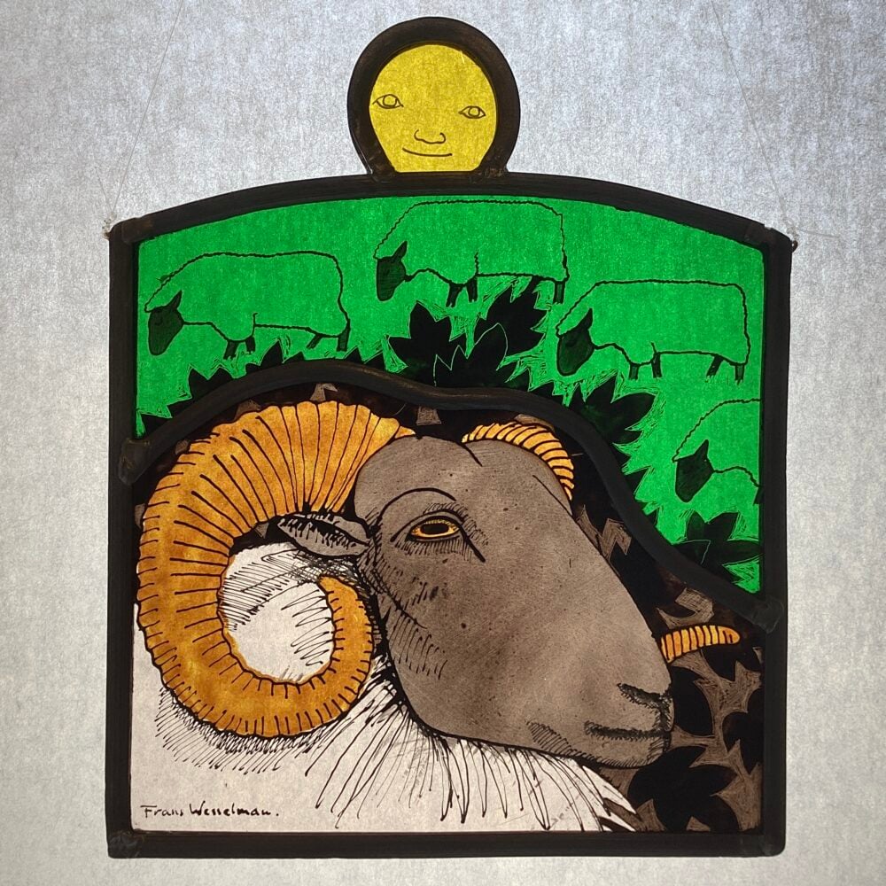 ‘Aries - the Ram’ Stained Glass