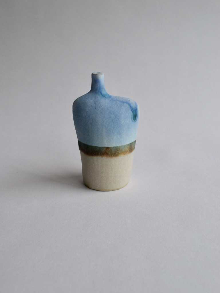 Stoneware Small Landscape Bottle