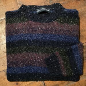 ‘Dark Marls’  Striped Wool Sweater