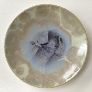 'Slate Blue' Crystalline Glazed Dish