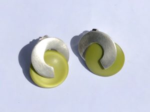 Cellulose Acetate Gabo Stud Earrings