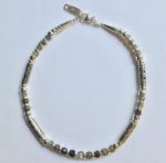 Silver Necklace with Labradorite