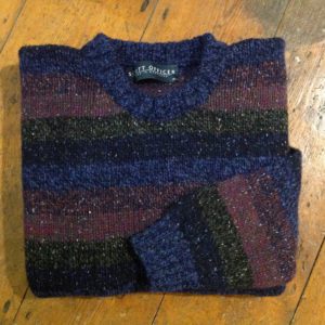 ‘Dark Marls’  Striped Wool Sweater