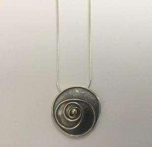 Silver & Gold Spiral Pendant