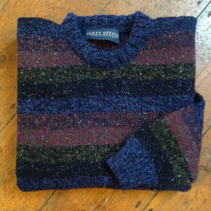 ‘Dark Marls’  Striped Wool Sweater