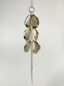 ‘Porcelain Twin Strand Pendant’