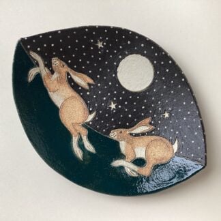 ‘Running Hare and Moon’ Dish