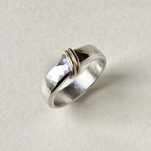 ‘Silver Ring with Gold Bands'