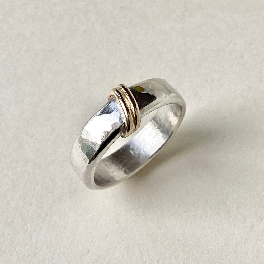 ‘Silver Ring with Gold Bands'