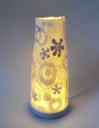 ‘Flowers and Circles Luminary’