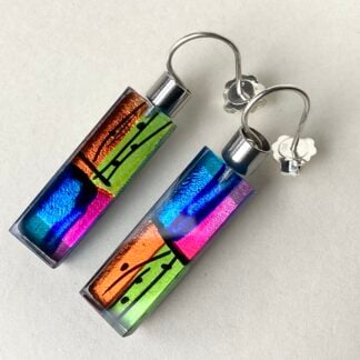 ‘Peacock Oblong Block Drops ’