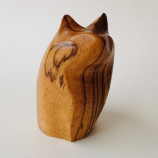 Little Fat Cat Hand Carved Wood