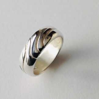 'Carved' Silver Ring