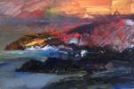 'Wild Ceredigion Sundown Acrylic on Board