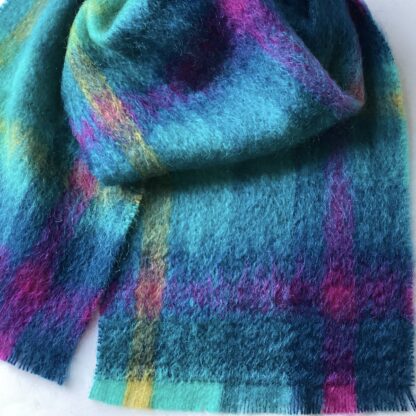 'Mohair Scarf in Viridian'