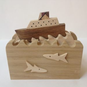 Ship at Sea  Wooden Automata