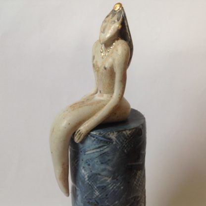 Ceramic Sculpture Nude on Plinth
