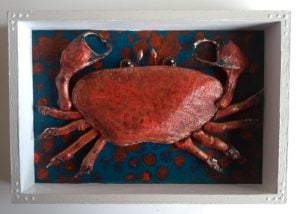 Recycled Art Crab