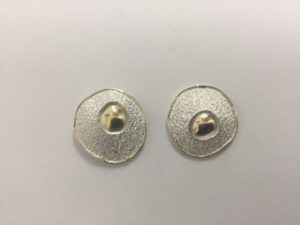 Silver & Gold Stud Earrings