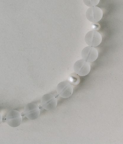 Rock Crystal with Pearls Necklace