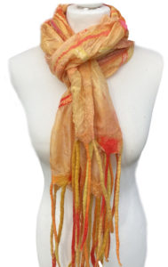 ‘Orange Lattice Scarf’ 