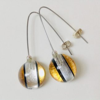 Acrylic Half Dome Drop Earrings