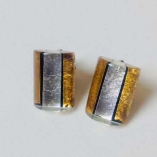 Acrylic Tiny Barrel Stud Earrings