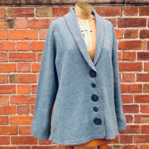 Five Button Panel Jacket in Caspian