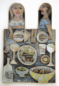 'Starters' Ceramic Relief