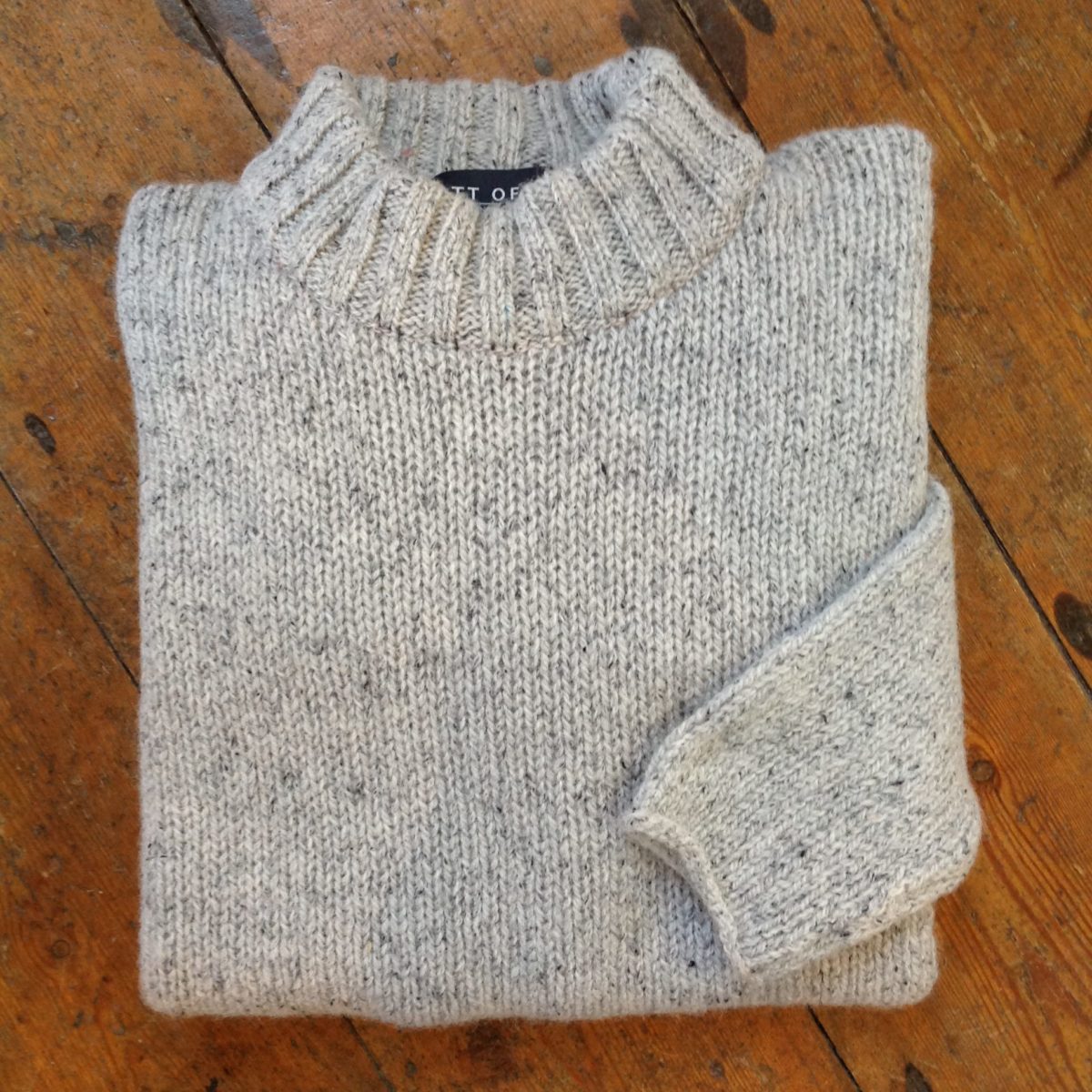 'Pale Grey' Wool Sweater - Old Chapel Gallery