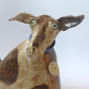 Ceramic Sitting Quirky Dog