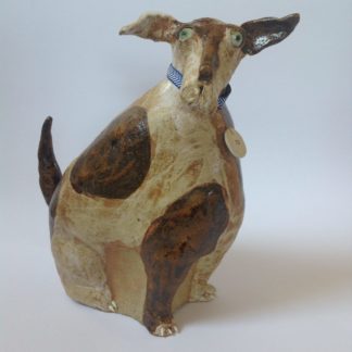 Ceramic Sitting Quirky Dog