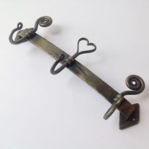 Forged Iron Scroll & Heart Hooks