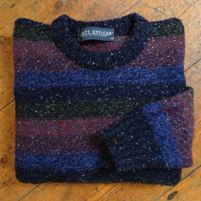 'Dark Marls'  Striped Wool Sweater