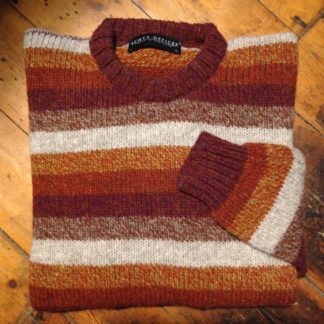 'Ginger & Oatmeal' Stripe Wool Sweater