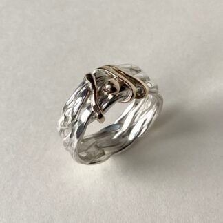 5 Strand Interwoven Silver Ring
