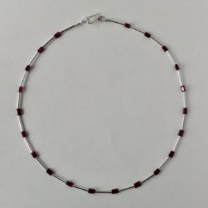 ‘Silver & Garnet' Necklace