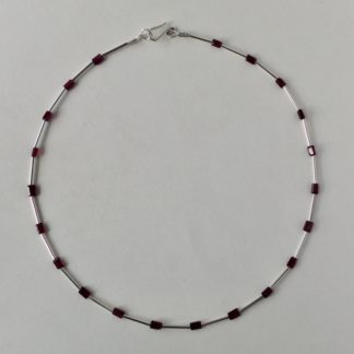 ‘Silver & Garnet' Necklace