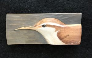 ‘Relief Wood Carving Tree Creeper