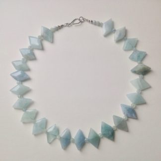 Aquamarine 'Diamonds' Necklace