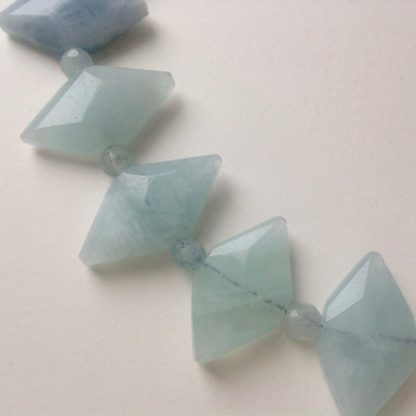 Aquamarine 'Diamonds' Necklace