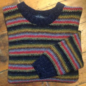 'Multi Stripe Brights' Wool Sweater