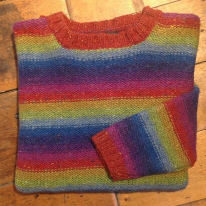 'Multi Stripe Brights' Wool Sweater