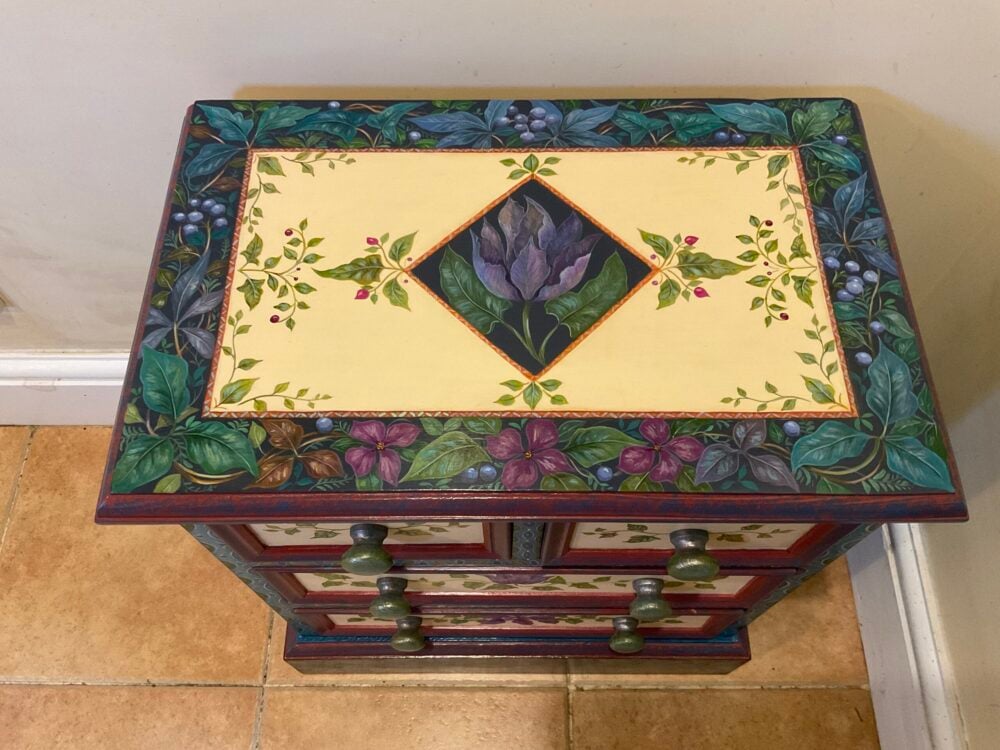 'Floral Chest of Drawers'