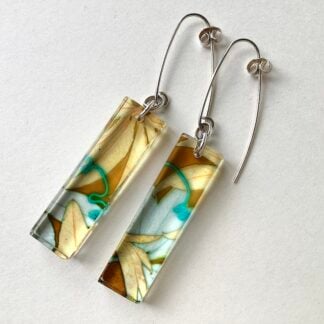 'Passion Flower & Leaves' Earrings