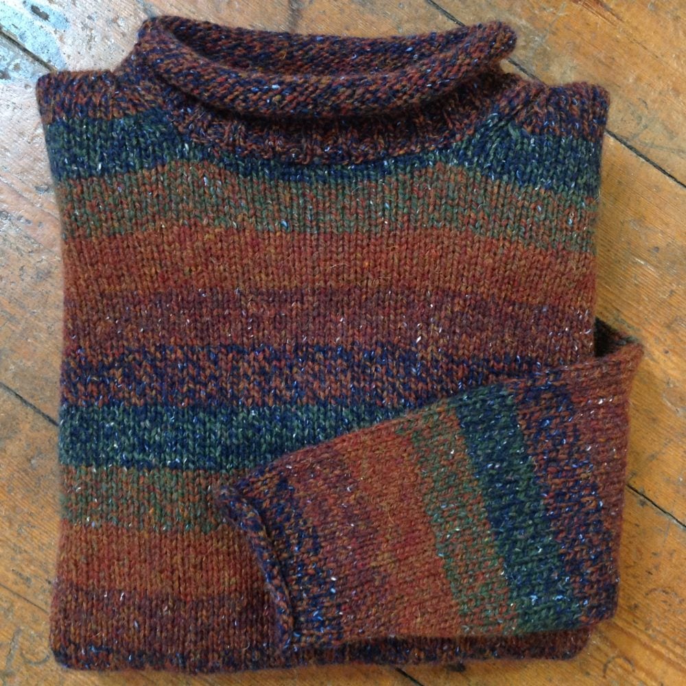 Pure Wool Unisex Sweater 'Autumn' Old Chapel Gallery